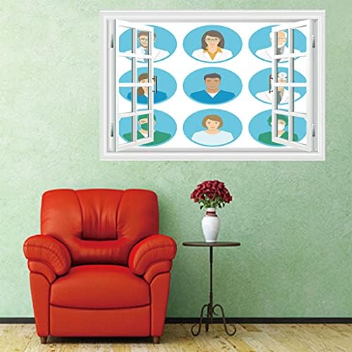 ZZFGXX duvar çıkartmaları Portre Dekoratif Duvar Sticker Yatak Odası için Uygun Oturma Odası Mutfak çocuk Odası