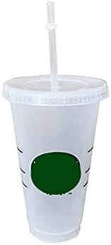 Yeniden kullanılabilir damlatmaz bardak Payetli Plastik pipetli bardak Kahve Suyu pipetli bardak Kişiselleştirilmiş