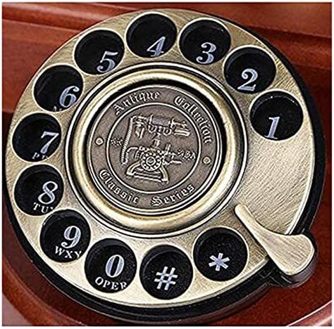 Sabit Telefon Antika Telefon / Ahşap Vintage Retro Telefon / Kablolu Telefonlar / Antika Telefon / Döner Telefon /