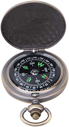 J35A Vintage Cep Saati Pusulası, Dış Mekan Navigasyonu için Hafif Çinko Alaşımlı Açılır Kapanır Pusula