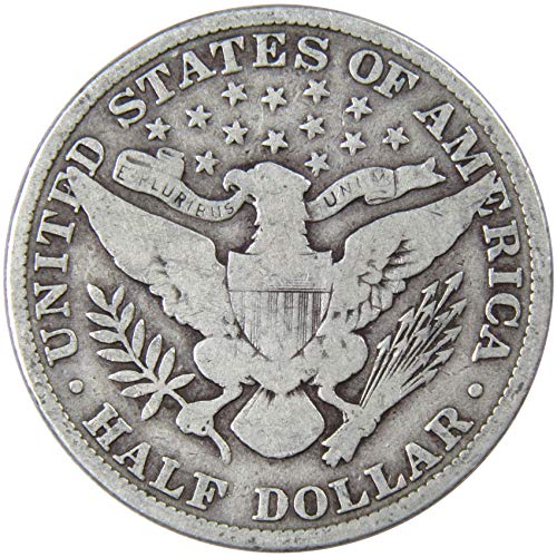 1908 Berber Yarım Dolar VG Çok İyi 90 % Gümüş 50c ABD Tipi Sikke Tahsil
