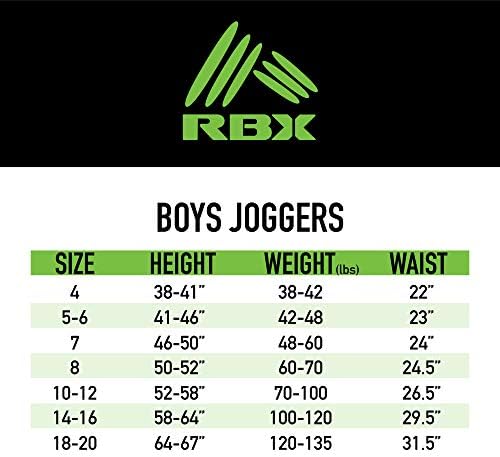 RBX Erkek Aktif Eşofman Altı-Temel Isınma Polar Jogger eşofman altları (2'li Paket)