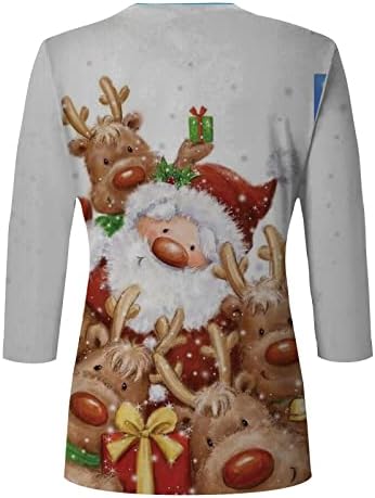 Anne Tişörtü Crewneck Merry Christmas Uzun Kollu Gömlek Kızlar için Rahat Kış Giysileri Kadınlar için