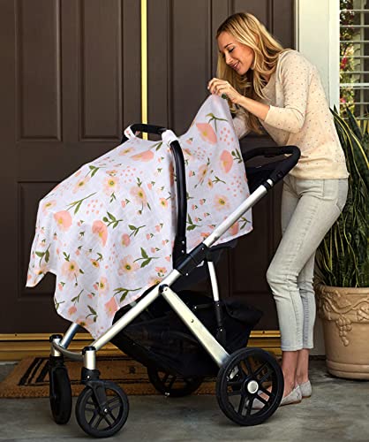 Muslin Araba koltuğu kapağı Bebekler için, Metplus Nefes Bebek araba koltuğu kapağı Hafif Bebek Taşıyıcı Kapağı Kız