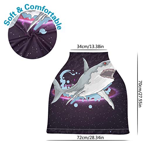Köpekbalığı Balık Galaxy Bebek Araba Koltuğu Kapakları Arabası Kapağı Sıkı Hemşirelik Eşarp, Çok kullanımlı Araba