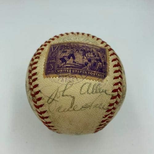 1939 Cleveland Indians Takımı Centennial American League Baseball JSA COA İmzalı Beyzbol Toplarını İmzaladı