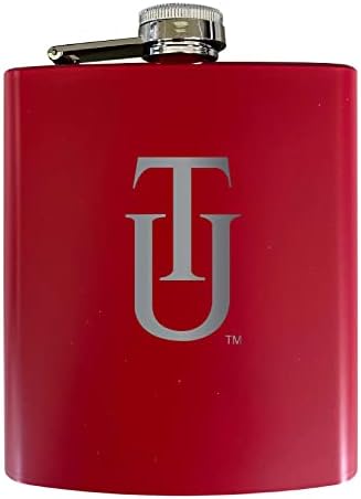 Tuskegee Üniversitesi Mat Finish Paslanmaz Çelik 7 oz Flask (Kırmızı)