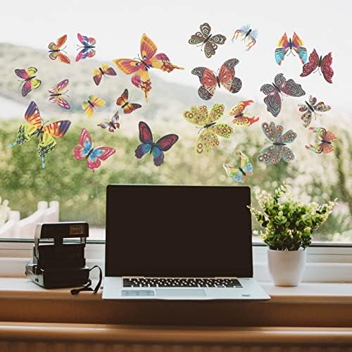 HANABASS Araba Dekor 3D Kelebekler Duvar Sticker Çıkartmaları: Kelebekler Çıkartmalar 72 Adet Çıkarılabilir Duvar