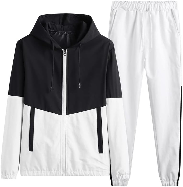 WSSBK erkek eşofman Rahat Hoodies Setleri Erkek Ceketler + Pantolon Iki Parçalı Setleri Hip Hop Streetwear spor elbise