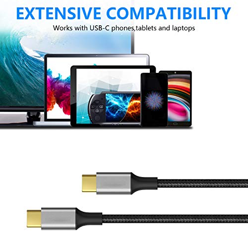 belipro USB C Kablosu 10Ft USB C'den USB C'ye 3.1 Gen 2 Kablo, 10Gbps Veri Aktarımı, 4K Video Çıkışı Monitör Kablosu