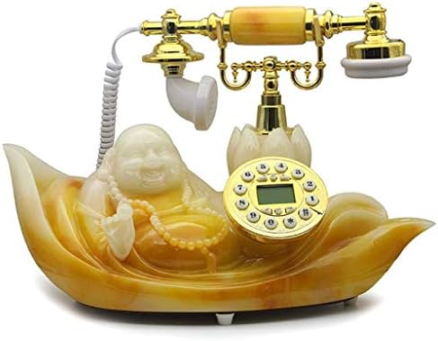 XJJZS Retro Telefon sabit Net Ses Antika Telefon Retro Telefon Ekranlı Ev ve ofis dekorasyonu için Uygun