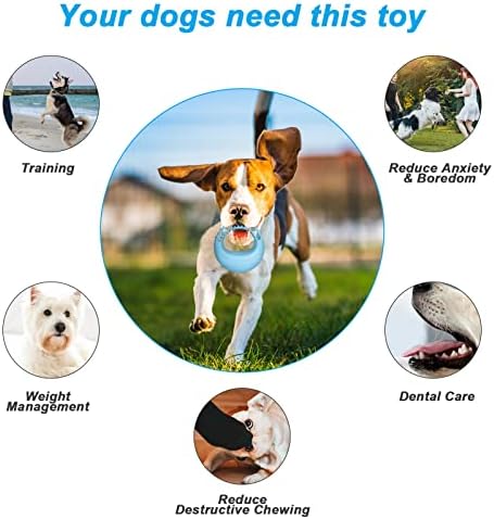 LİBBEPET İnteraktif Köpek Topu Oyuncaklar Tumbler, Agresif Çiğneyiciler için Köpek Jolly Topları, Diş Temizliği ile