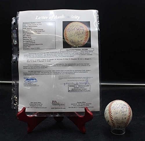 Ünlüler Salonu İmzalı Onl Beyzbol İmzası Carter / morgan + 17 Jsa Loa D5843 - İmzalı Beyzbol Topları