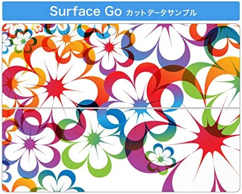 microsoft Surface için ıgstıcker Çıkartması Kapak Go/Go 2 Ultra İnce Koruyucu Vücut Sticker Skins 001107 Çiçek Renkli