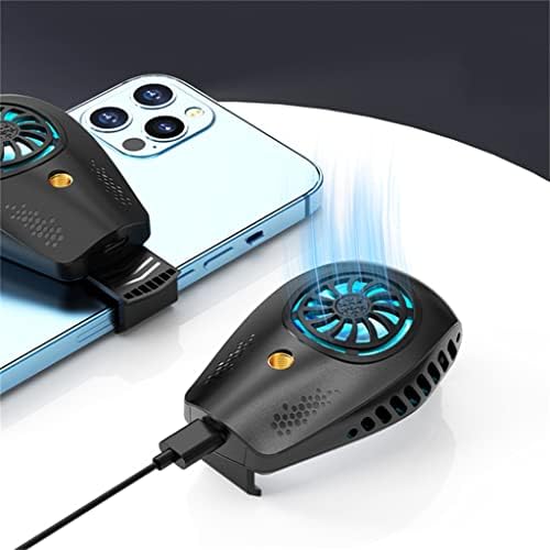 TOTOU Taşınabilir Cep Telefonu Radyatörü Telefon Soğutma Fanı Geri Klip Oyun Cep Telefonu Radyatörü (Renk: B, Boyut: