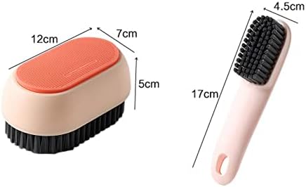 SM SunniMix Ayakkabı Fırçası Çok Amaçlı Temizleme Araçları Yıkama Fırçası ile Giysi Fırçası Banyo için, Beyaz Gri