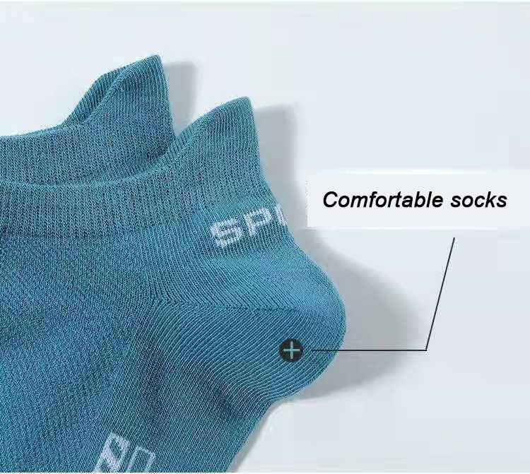 SAWQF 10 Pairs Erkekler Ayak Bileği Çorap Nefes Pamuk spor çorapları Örgü Rahat Atletik Yaz İnce Kesim Kısa