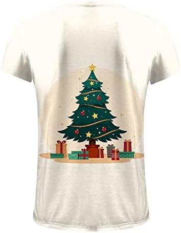 Erkekler Sonbahar Kış Rahat Kısa Kollu Noel 3D Baskılı T Shirt Moda üst Bluz Bayan Sonbahar Üst