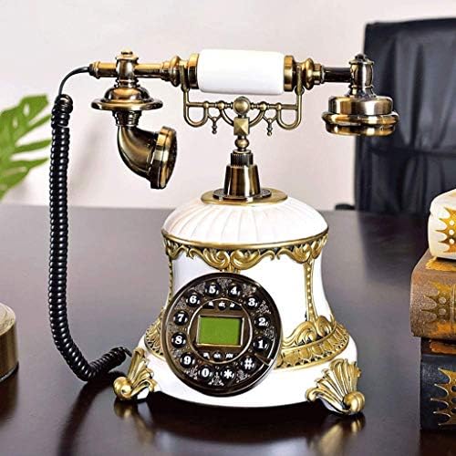 PDGJG Antika Telefon-Sabit Dijital Vintage Telefon Klasik Avrupa Retro Sabit Telefon Zil Sesi