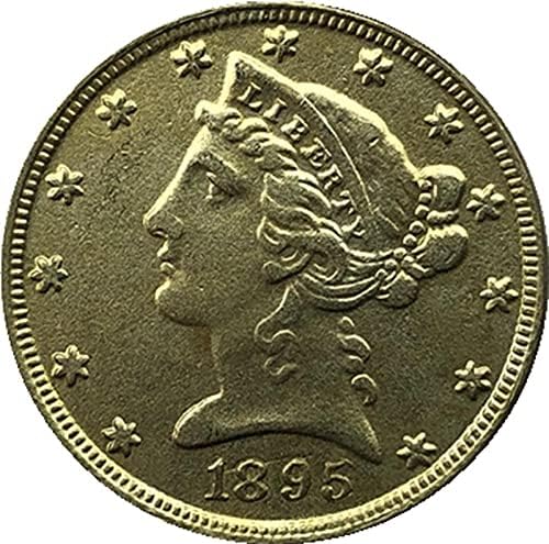 1895 Amerikan Özgürlük Kartal Sikke Altın Kaplama Cryptocurrency Favori Sikke Çoğaltma hatıra parası Tahsil Sikke