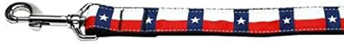 Mirage Evcil Hayvan Ürünleri 125-183 LG Teksas Bayrağı Naylon Köpek Tasması, Büyük