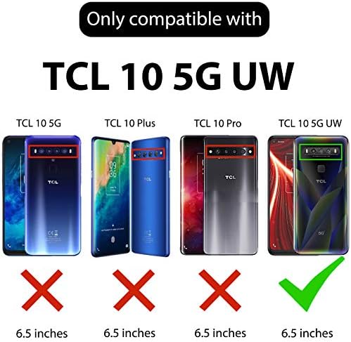 TCL 10 5G UW (Verizon) için Ailiber Kılıf, Kristal Berraklığında Sağlam Tampon Kılıf, TCL 10 5G UW Tam Vücut Ağır