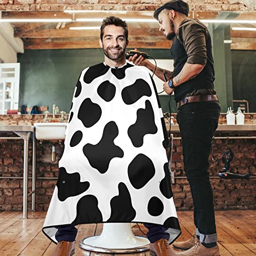 visesunny Berber Pelerin Sevimli Süt Arka Plan Polyester Saç Kesme Salon Pelerin Önlük Anti-Statik Saç Kesimi Suya