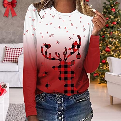 Kadınlar için kış Giysileri O-Boyun Uzun Kollu T Shirt Push-Up Artı Boyutu Aktif Giyim Kadınlar için Tops