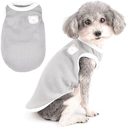 Zunea Köpek Gömlek Küçük Köpekler için Kız Erkek Yaz Yelek Tank Top Köpek T-Shirt Yumuşak Nefes Giyim Tee Gömlek Sıkı