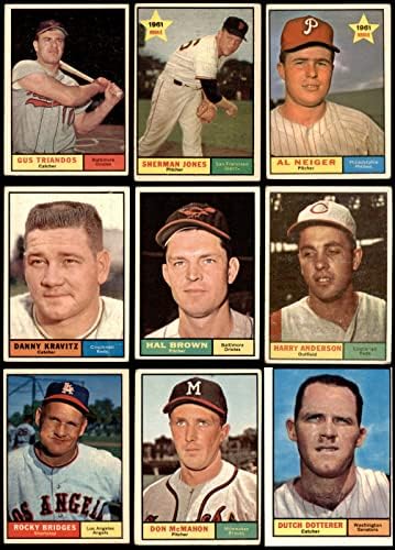 1961 Topps Beyzbol 100 Kart Başlangıç Seti / Lot (Beyzbol Seti) GD+