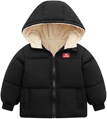Bebek erkek kız Kış polar ceketler Kapşonlu sıcak astarlı ceket yürümeye Başlayan çocuk için