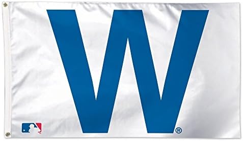 WinCraft MLB Chicago Cubs W Lüks Bayrak, 3 x 5', Çok Renkli