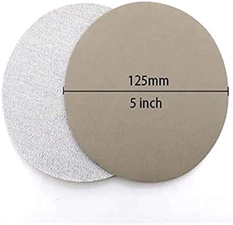 5 inç Zımpara Diskleri 125mm Su Geçirmez Zımpara Kanca; Döngü Kum Kağıt 320-10000 Grit için Çeşitli ıslak / kuru Parlatma