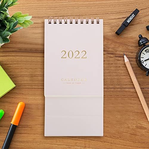 DOITOOL Calander 1 Adet Mini Masa takvimi 2022 Basit Taze Tarzı Küçük Takvim Cep Takvimi Ofis Okul Planlaması için