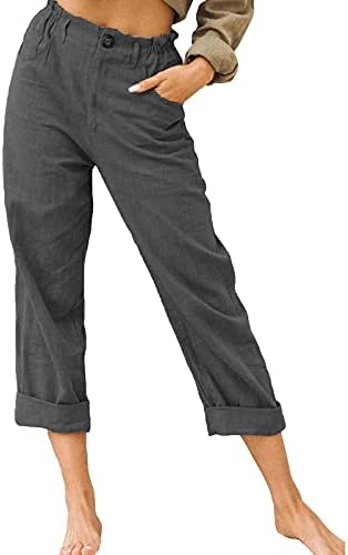 Xiloccer Bayan Sweatpants Anne Pantolon Taktik Pantolon Kadınlar için Bayan Pantolon İş için Pamuk Keten Pantolon