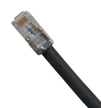 Ultra Özel Kablolar 50ft Dış Mekan Telefon Kablosu RJ11 / RJ12 Doğrudan Gömme (Korumalı)