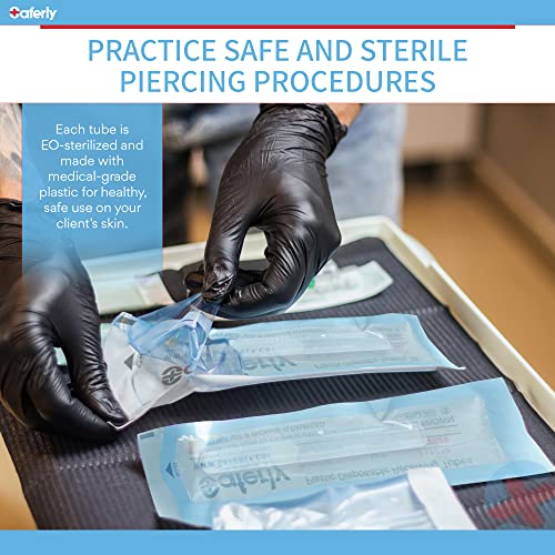 Güvenli Vücut Piercing İğne Alma Tüpleri - 8mm Plastik Tıbbi Sınıf Tek Kullanımlık Piercing İğne Alma Tüpleri - göbek