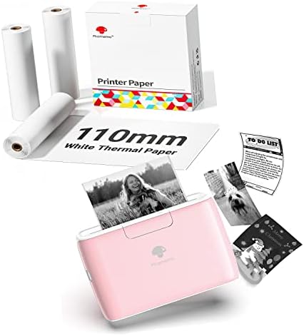 Phomemo M04S Taşınabilir Yazıcı-Beyaz Yapışkan Olmayan Termal Kağıt ile Bluetooth Mürekkepsiz Termal Etiket Yazıcı