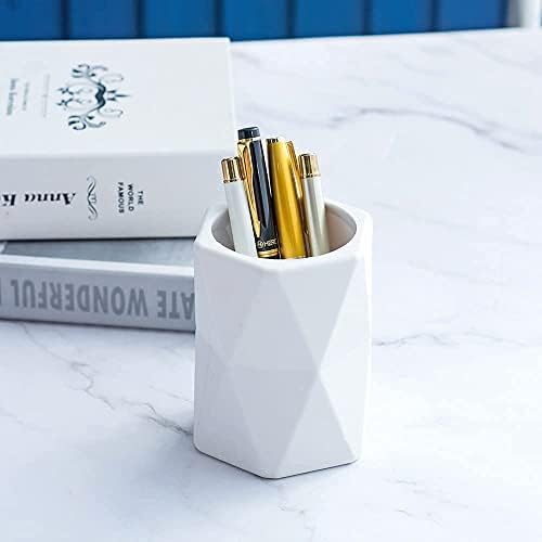 YOSCO Silikon kalemlik Masası Sevimli Geometrik Kalem Kupası Pot Standı masa üstü organiser makyaj fırçası Tutucu