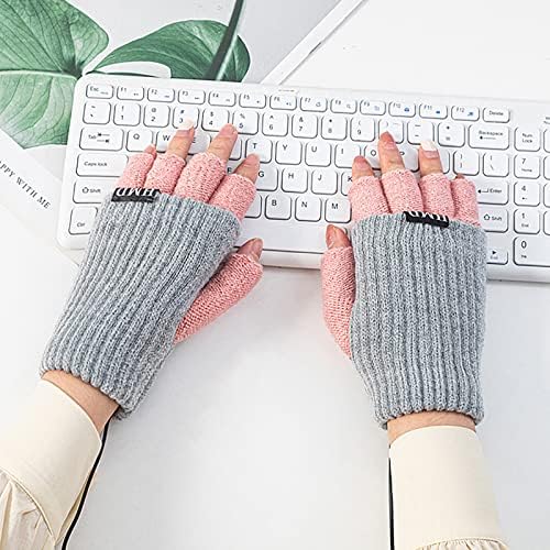 Qvkarw ısıtma moda yetişkin kış erkekler kalın eldiven ısıtma eldiven ve eldiven sıcak yaratıcı USB kadın şarj eldiven