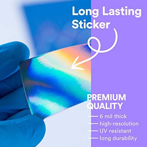 Unicorn Sticker Çıkartma Yağ Sevimli Renkli Büyük 5 x 5 Dizüstü Su Şişesi için