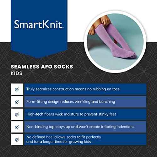 SmartKnit Dikişsiz AFO Arayüz Çorapları 3'lü Paket - Çocuk Bedenleri