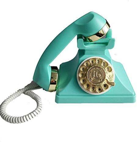 ZYZMH Retro Telefon sabit Döner Telefon Retro Eski Moda Klasik Metal Çan, kablolu Telefon Fonksiyonu Ev ve Dekor için