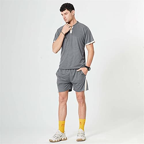 Bmısegm Erkek Takım Elbise Yaz Boyutu Spor Artı Seti Spor İki Parçalı Eğlence Koşu erkek Açık Erkek Takım Elbise ve