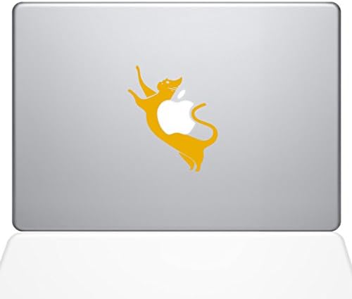 Çıkartma Gurusu 2089-MAC-12M-BRO Kedi Çıkartma Vinil Çıkartması, Kahverengi, 12 MacBook