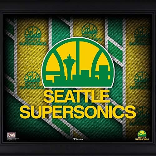 Seattle Supersonics Çerçeveli 15 x 17 Parke Klasik Logo Takım Konuları Kolajı-NBA Takım Plakları ve Kolajları
