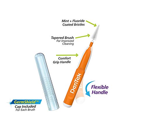 DenTek Easy Brush Geniş Diş Arası Temizleyicileri 16 Adet (6'lı Paket)