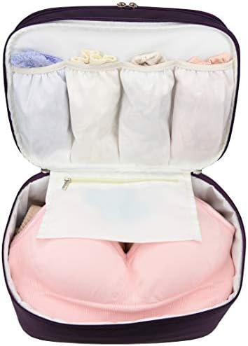 Seyahat Organizatörü İç çamaşırı Çantası-Büyük Çift Katmanlı Ambalaj Saklama Çantası – Büyük Sütyen, Çorap, Külot,