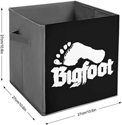 Bigfoot Ayak İzi Büyük Küpler eşya kutuları Katlanabilir kanvas saklama kutusu dolap düzenleyiciler Raflar için