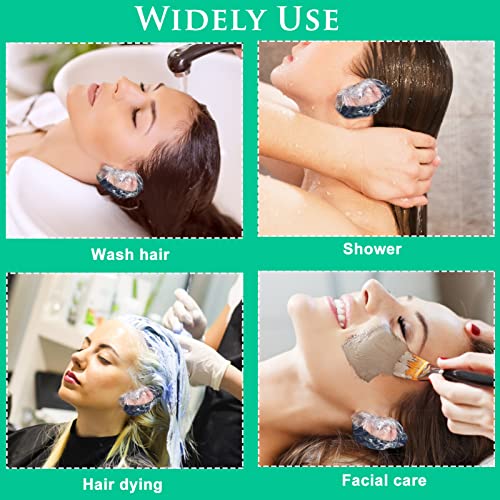 NICENEEDED 300 Adet Temizle Tek Kullanımlık Kulak Koruyucuları, Duş Su Kulak Kapağı Saç Boyası için Kapaklar, Banyo